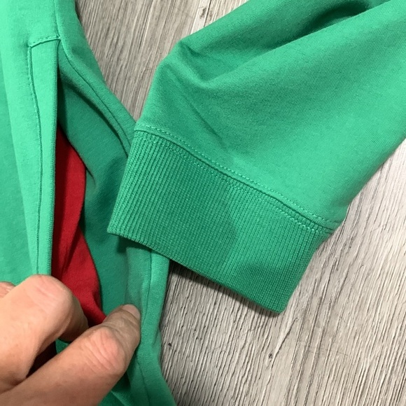 Guess Green Full Zip Slim Fit French Terry Long Sleeve Jacket size M - Picture 7 of 10